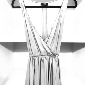 Slate blue floor length dress👗